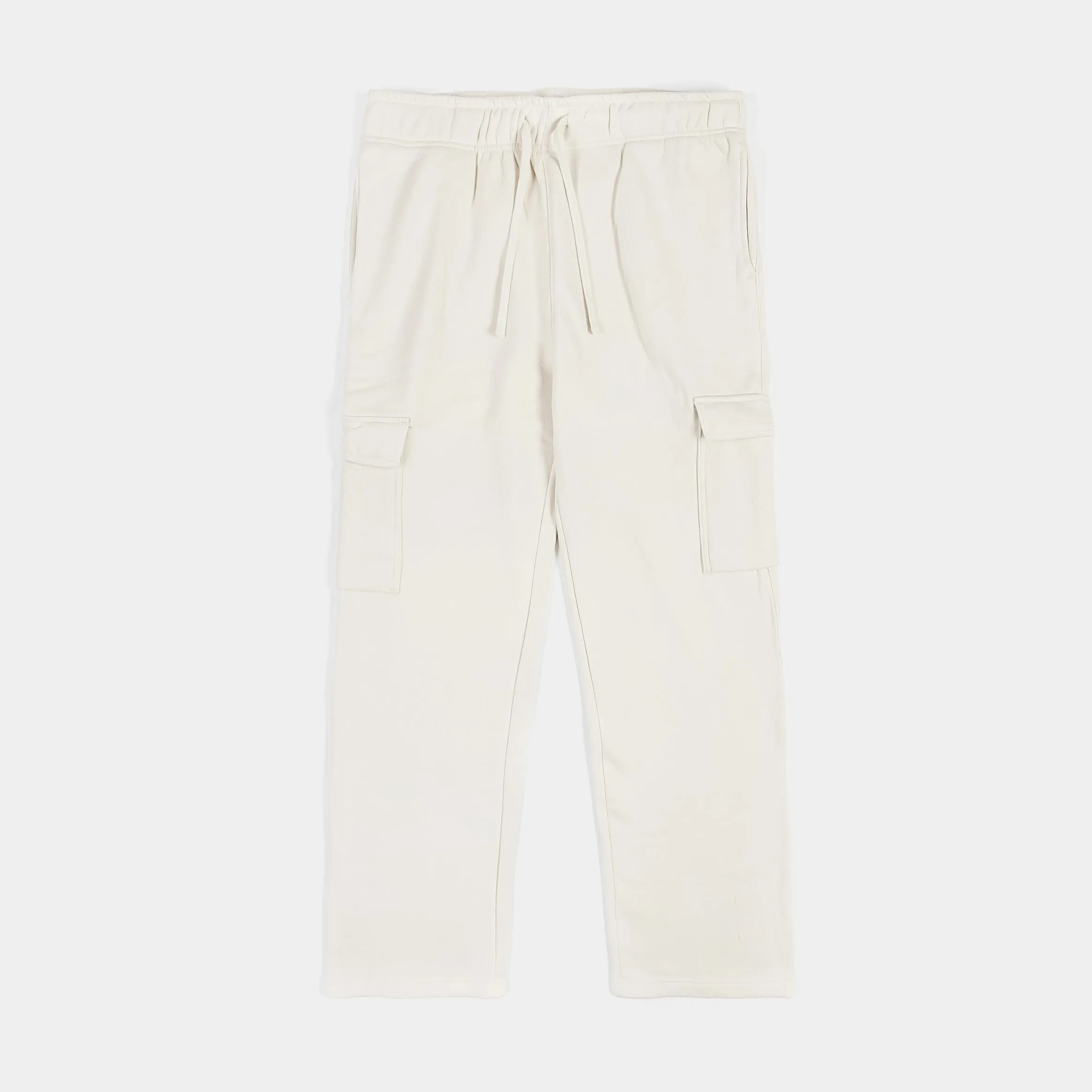 Carly Fleece Cargo Womens Pants (White)