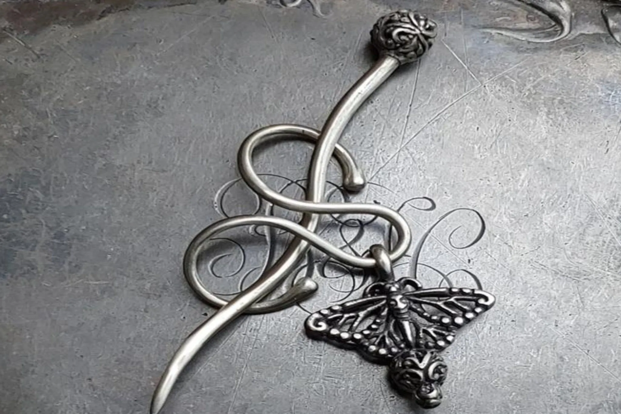 Charm Lock Shawl Pin