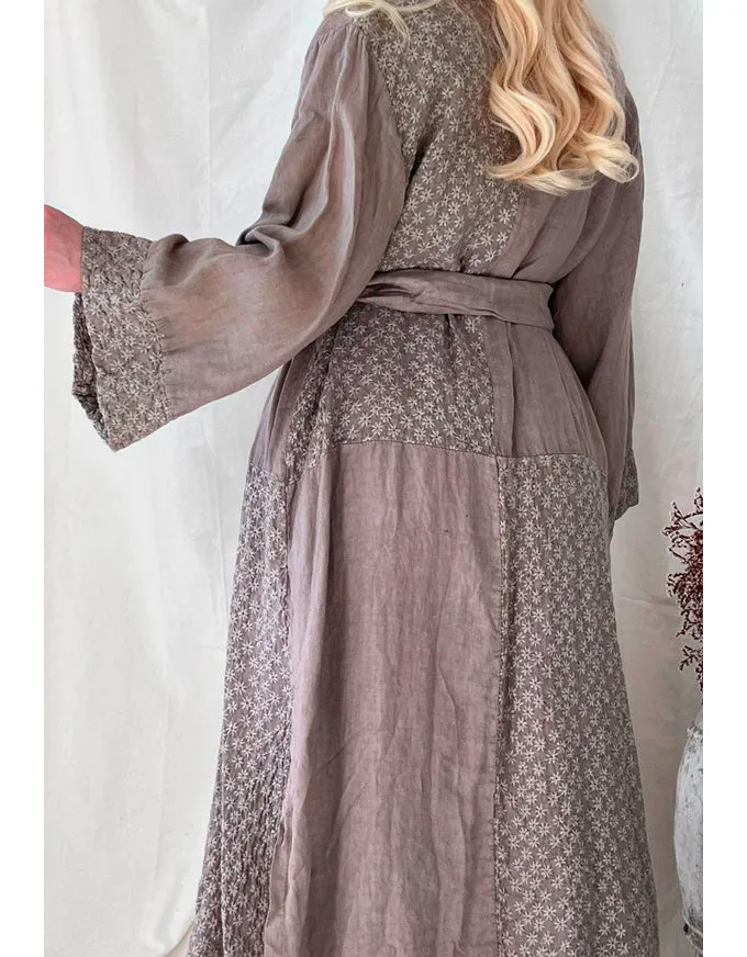 Chateau Linen Kimono Taupe