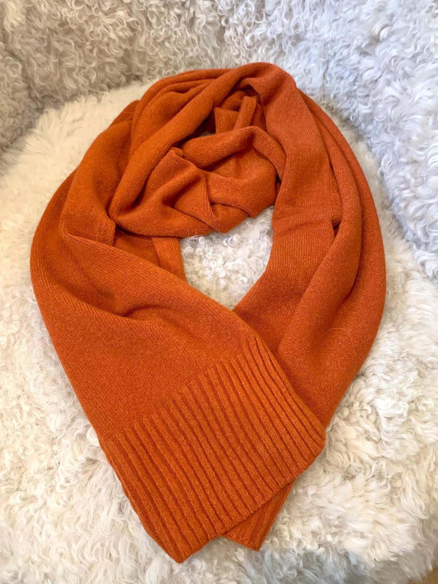 Coby and Cobie Hat and Scarf Set - Burnt Orange