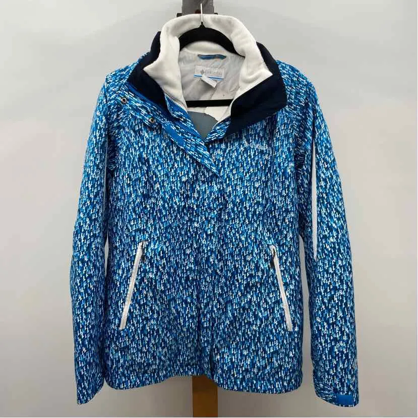 Columbia Women's Size L Blue Dashes Jacket