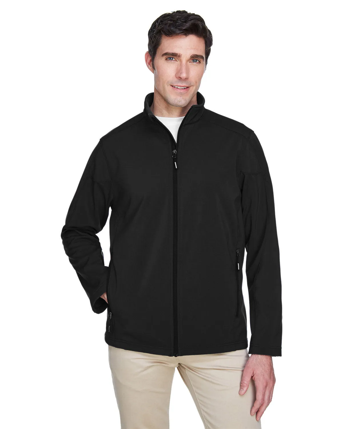 Core 365 88184T Men's Tall Cruise Two-Layer Fleece Bonded SoftShell Jacket