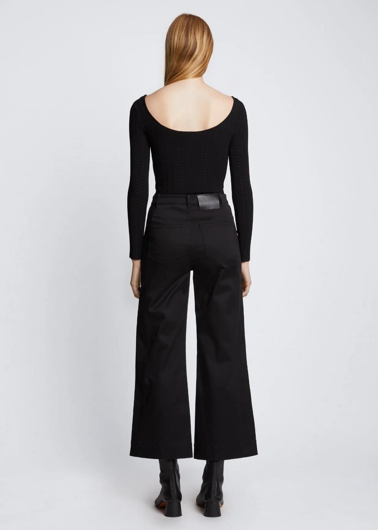 Cotton Twill Culotte (Black)