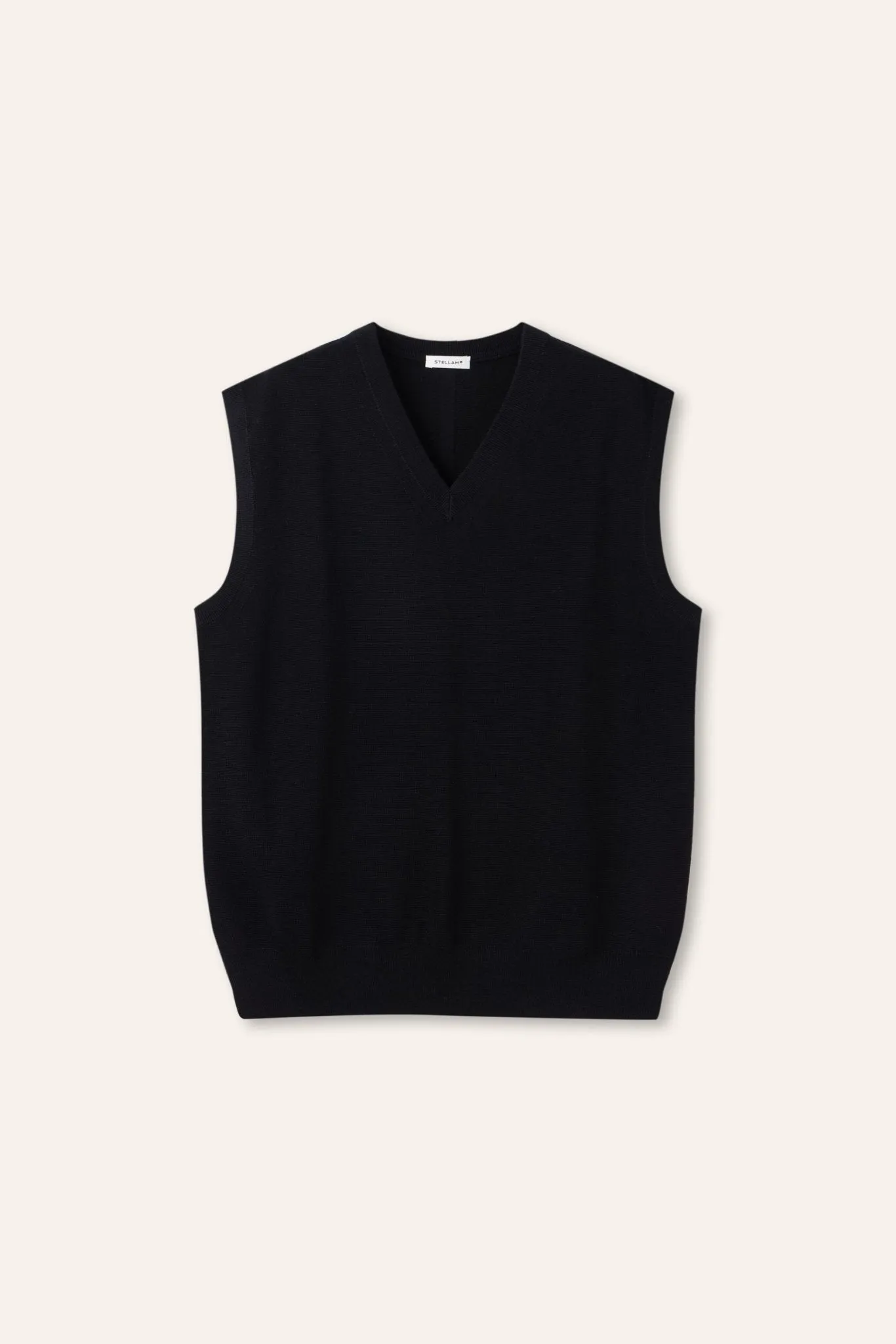 CREM v-neck tank top (Black)