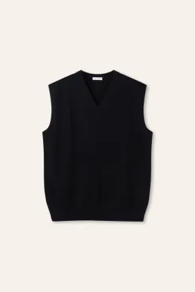 CREM v-neck tank top (Black)