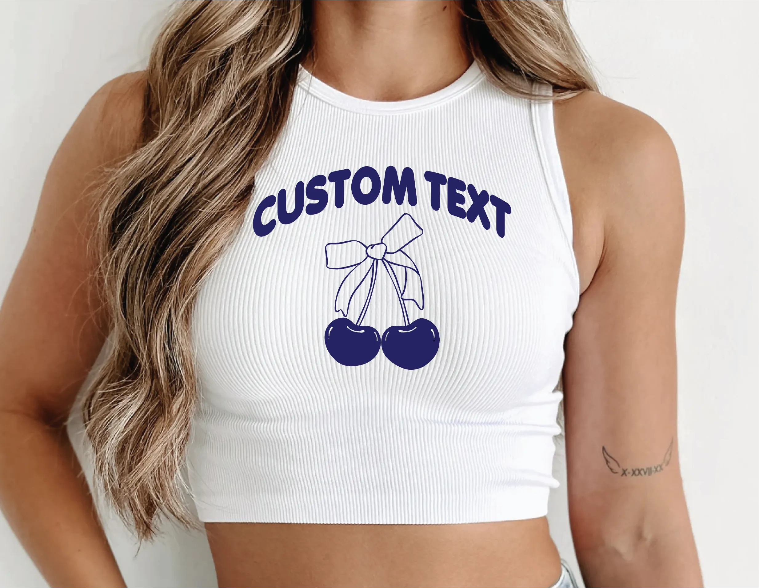 Customize your own Cherry Halter Tank