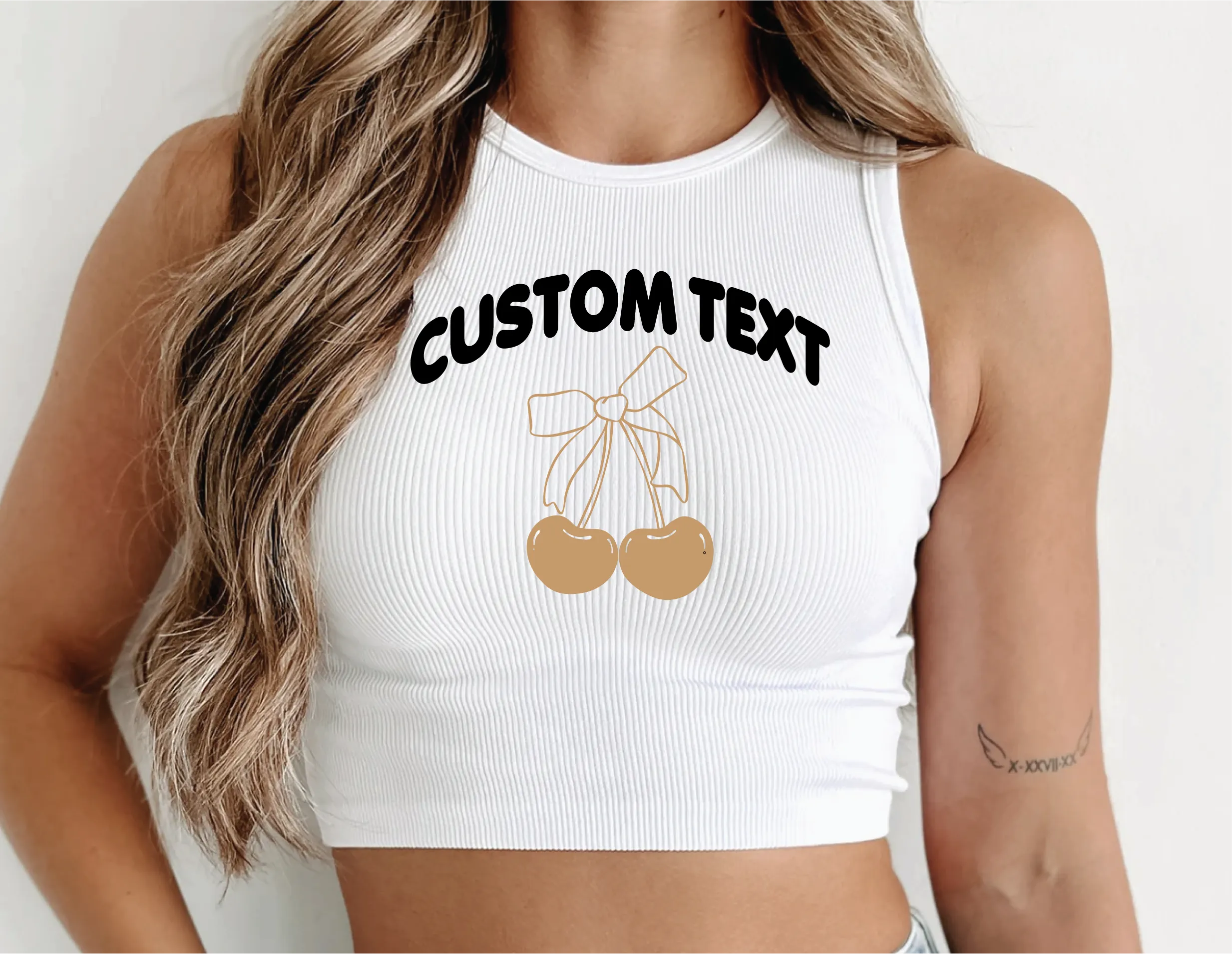 Customize your own Cherry Halter Tank