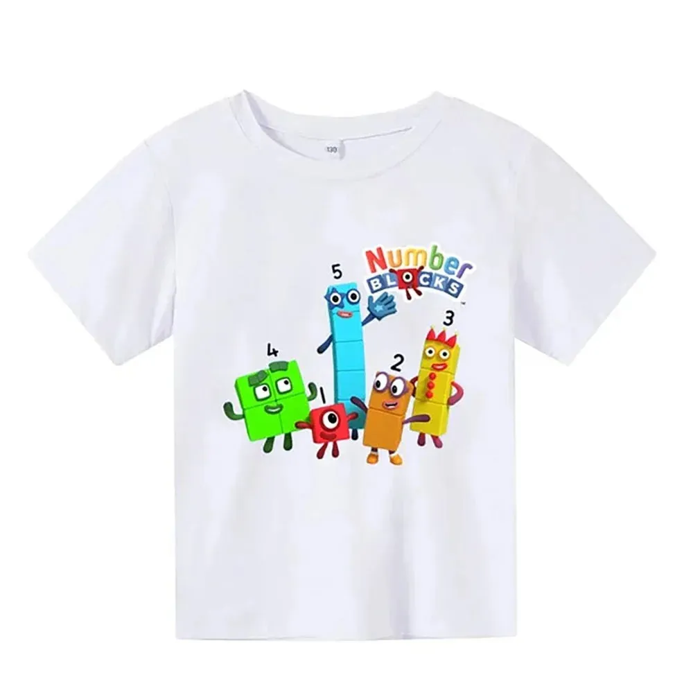 Cute Kids T-Shirt Boys Girls Children's Clothes Clothing Summer Fashion T-shirt Baby Cartoon Toddler Short Sleeve Casual Top Tee