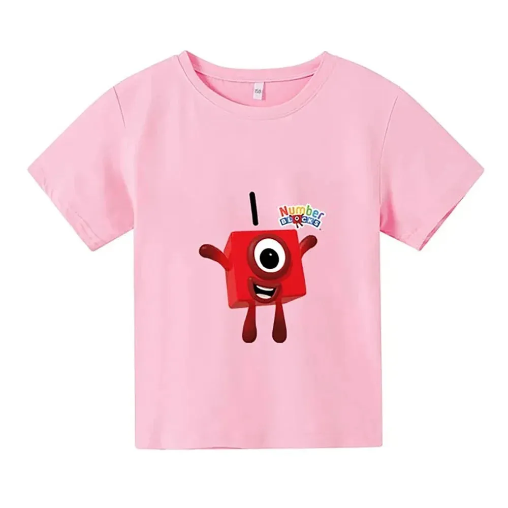 Cute Kids T-Shirt Boys Girls Children's Clothes Clothing Summer Fashion T-shirt Baby Cartoon Toddler Short Sleeve Casual Top Tee