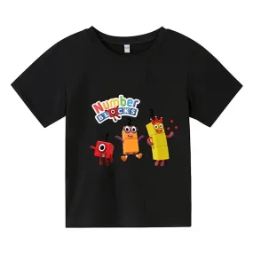 Cute Kids T-Shirt Boys Girls Children's Clothes Clothing Summer Fashion T-shirt Baby Cartoon Toddler Short Sleeve Casual Top Tee