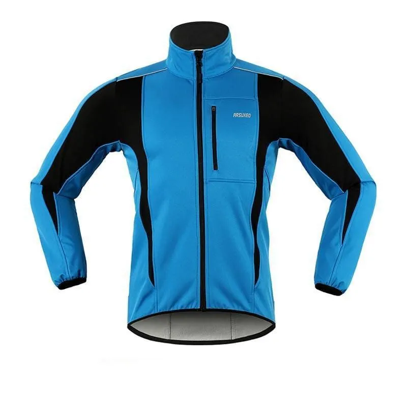 Cycling Jacket Winter Warm Up Thermal Fleece