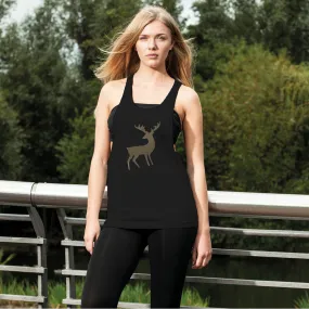 Deer Women's Loose Racerback Tank Top