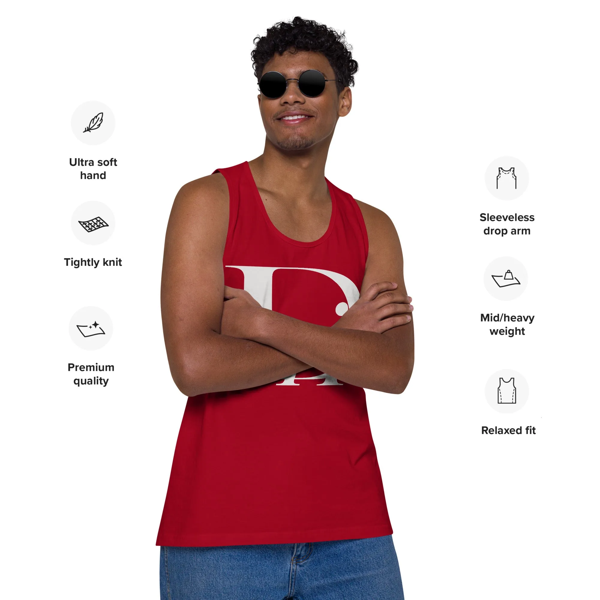 Descendants of the Island D logo Men’s premium tank top