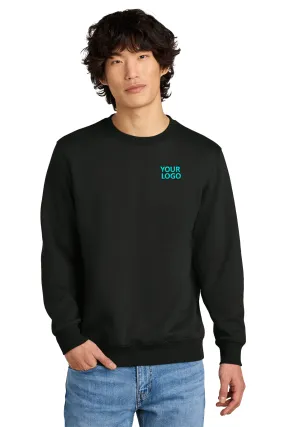 District Perfect Weight Fleece Custom Crews, Jet Black