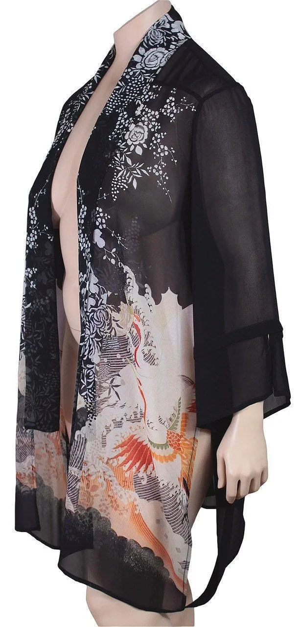 Dressori Silk Shawl Collar Duster