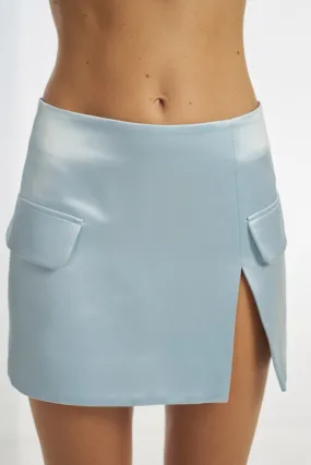 Ella Mini Skirt - Pale Blue