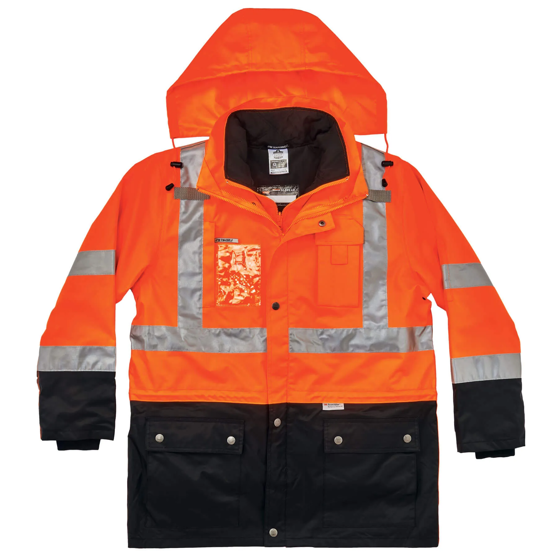 Ergodyne 25558 GloWear 8388 Type R Class 3/2 Thermal Jacket Kit, 4XL, HV Orange