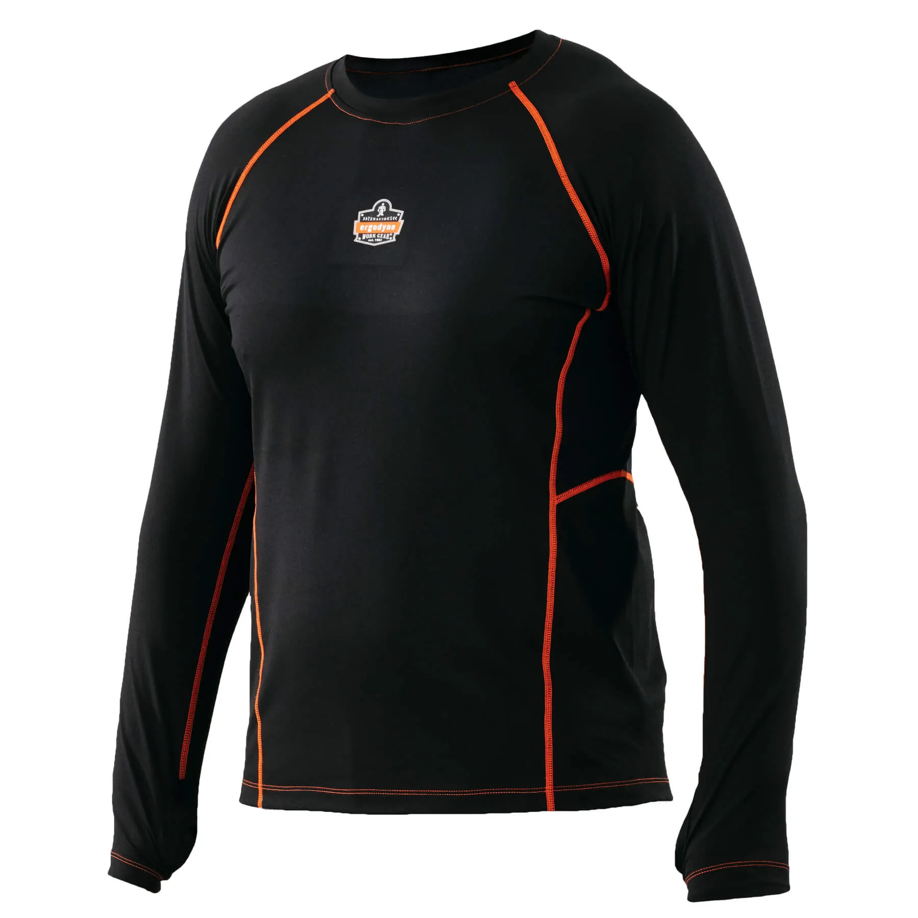 Ergodyne 40207 N-Ferno 6435 Thermal Base Layer Long Sleeve Shirt, 3XL, Black