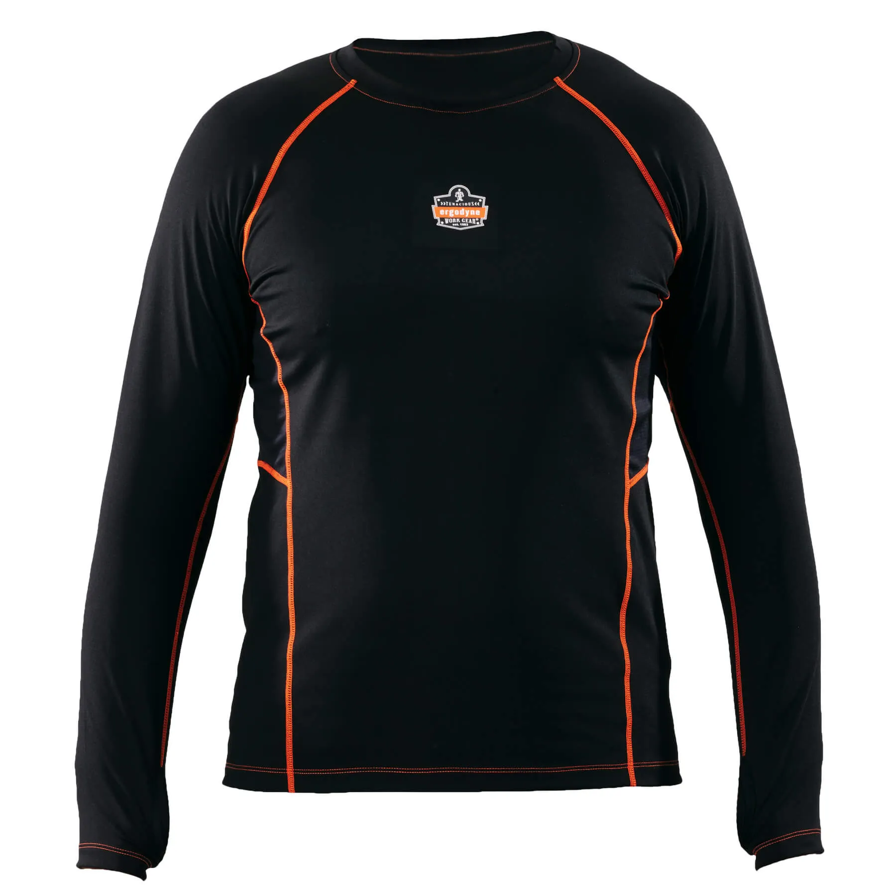 Ergodyne 40207 N-Ferno 6435 Thermal Base Layer Long Sleeve Shirt, 3XL, Black