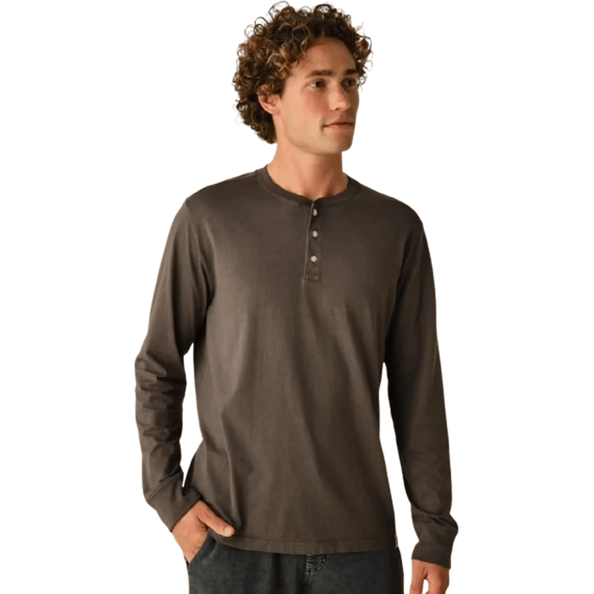 FAIR HARBOR: Black Saltaire Henley