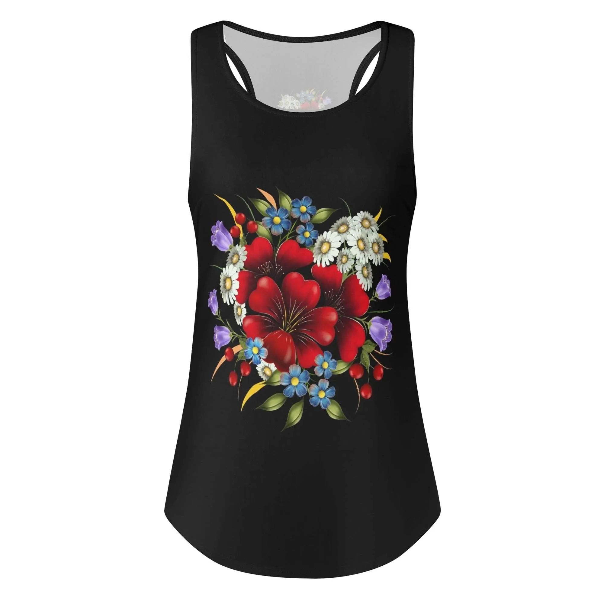 Floral Beauty Womens Racerback Tank Top