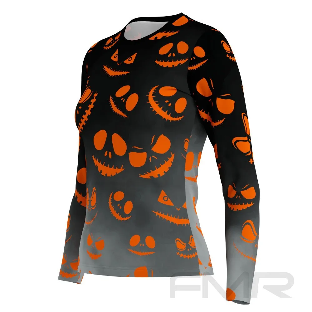 FMR Women's Halloween Print Long Sleeve Running Shirt