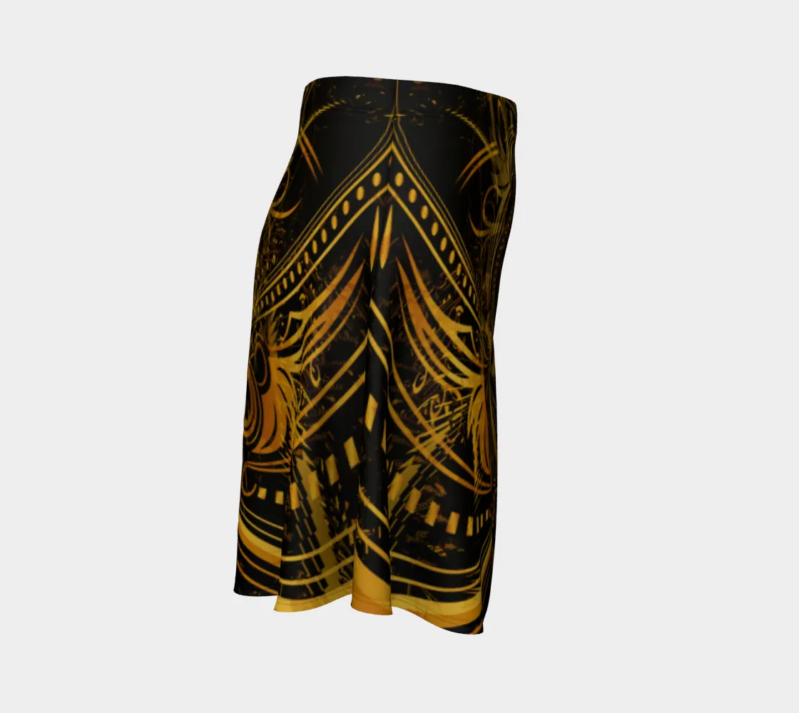 GOLDEN PORTAL FLARE SKIRT