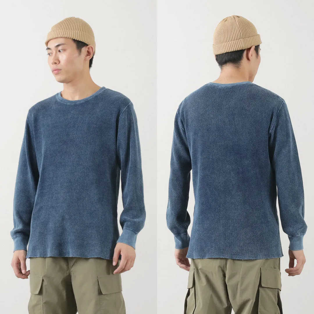 GOOD ON / Indigo Long Sleeve Thermal T-Shirt