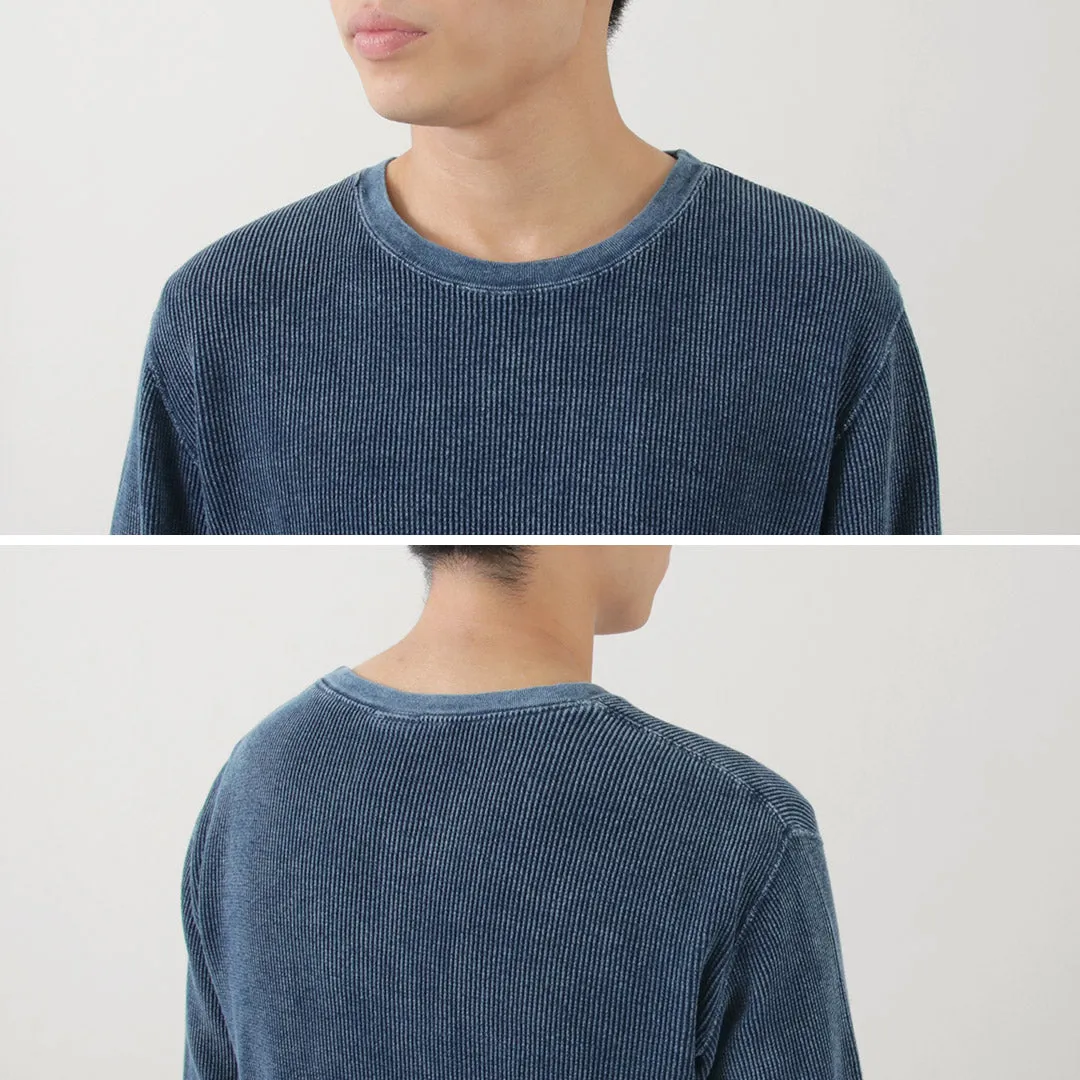 GOOD ON / Indigo Long Sleeve Thermal T-Shirt