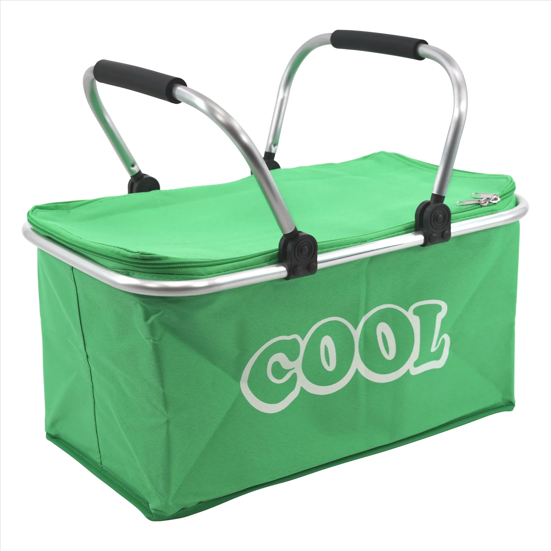 Green Cooler Basket Bag