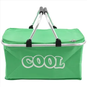 Green Cooler Basket Bag