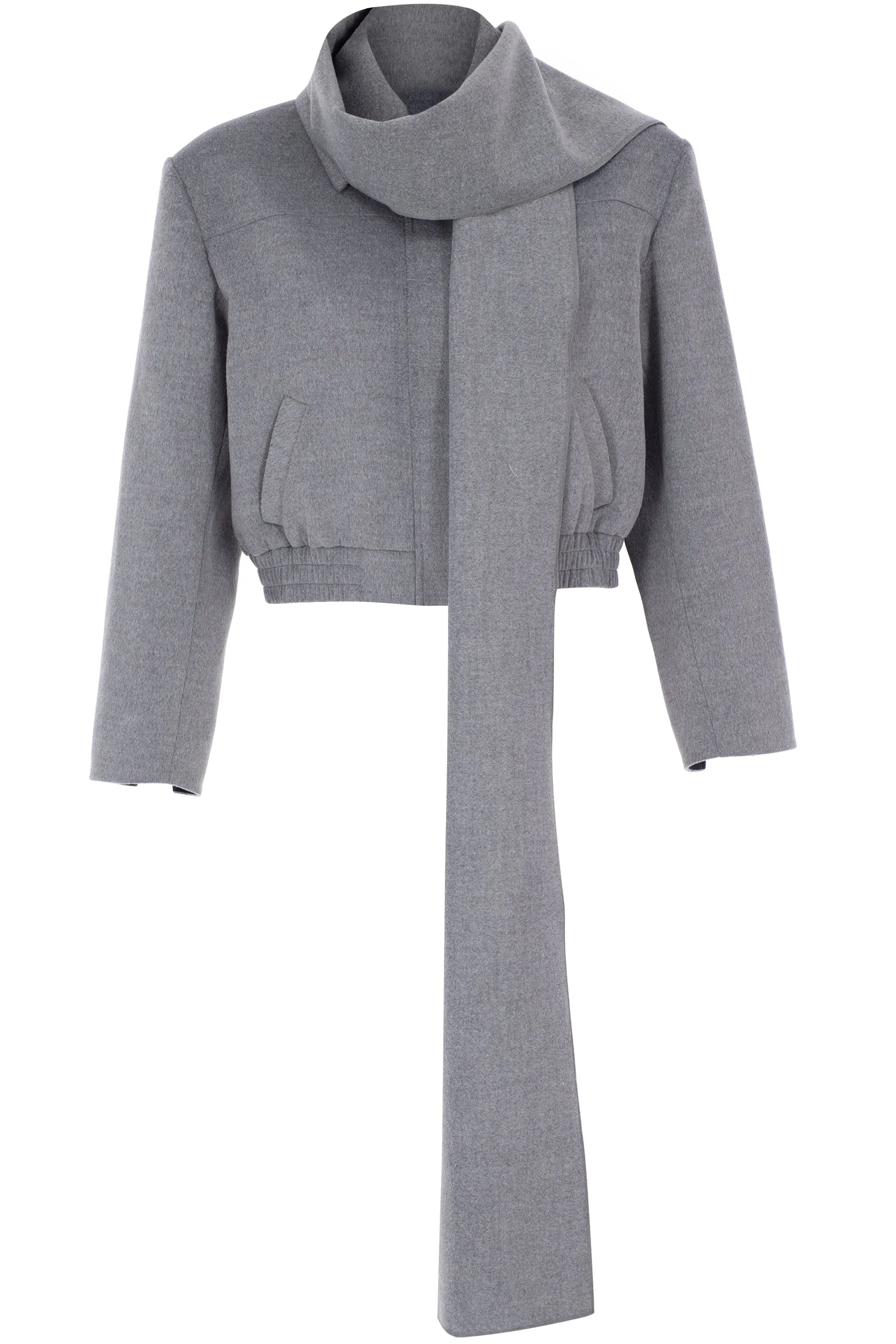 GREY CACHET SCARF DETAILED JACKET