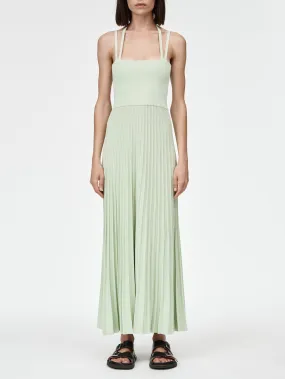 Halter Neck Dress in Aegean Green