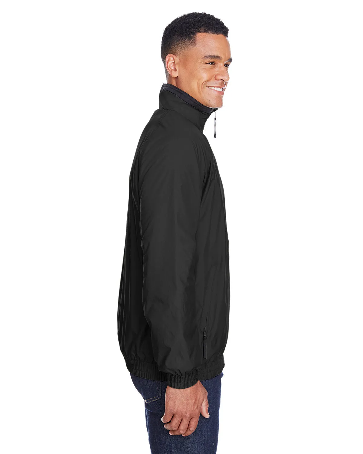 Harriton M740 Adult Fleece-Lined Nylon Jacket