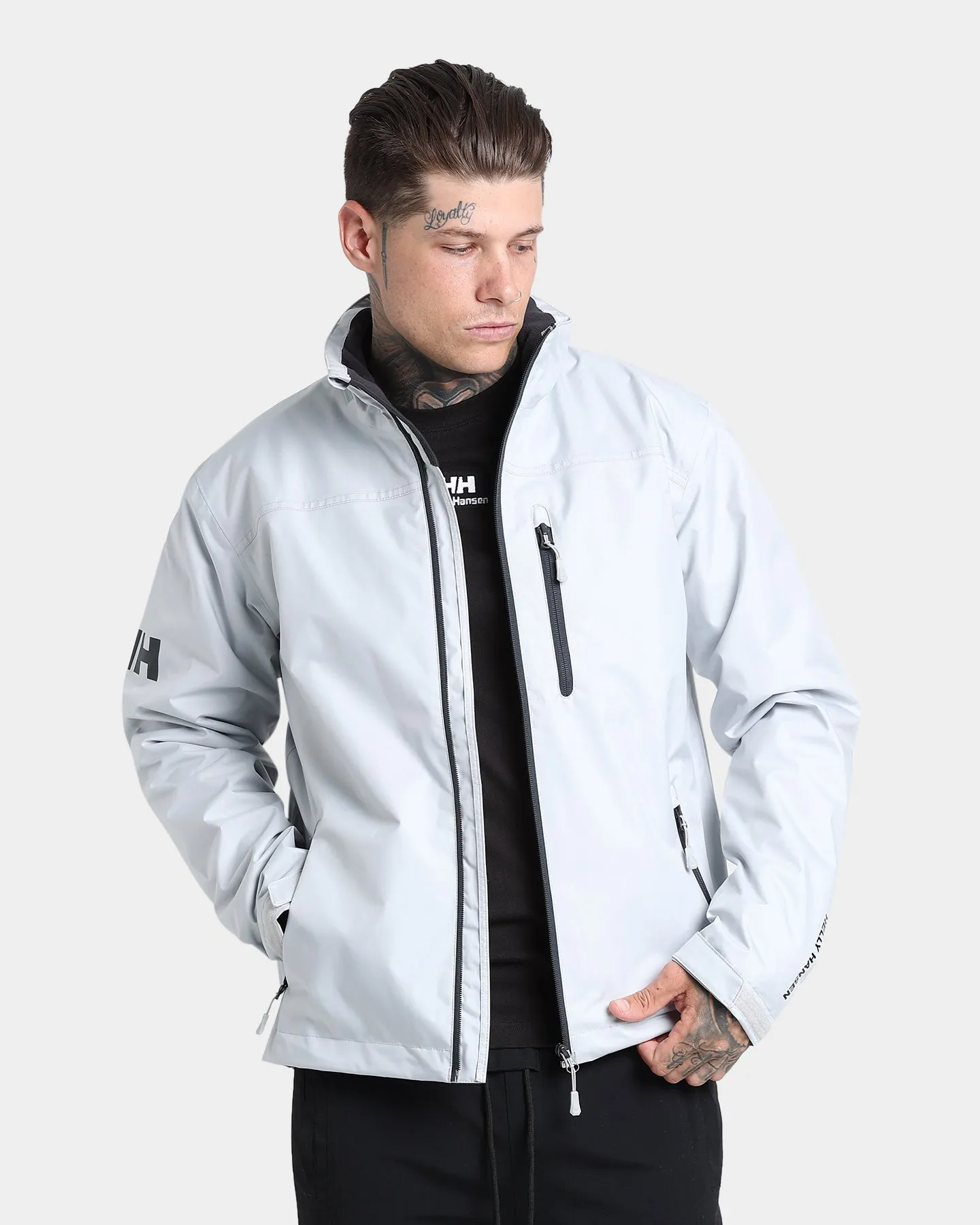 Helly Hansen Crew Midlayer Jacket Grey Fog