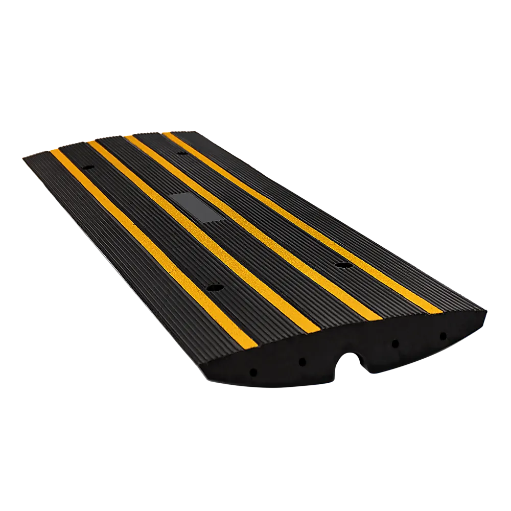 High-Visibility Rubber Curb Ramp 10,000kg Capacity