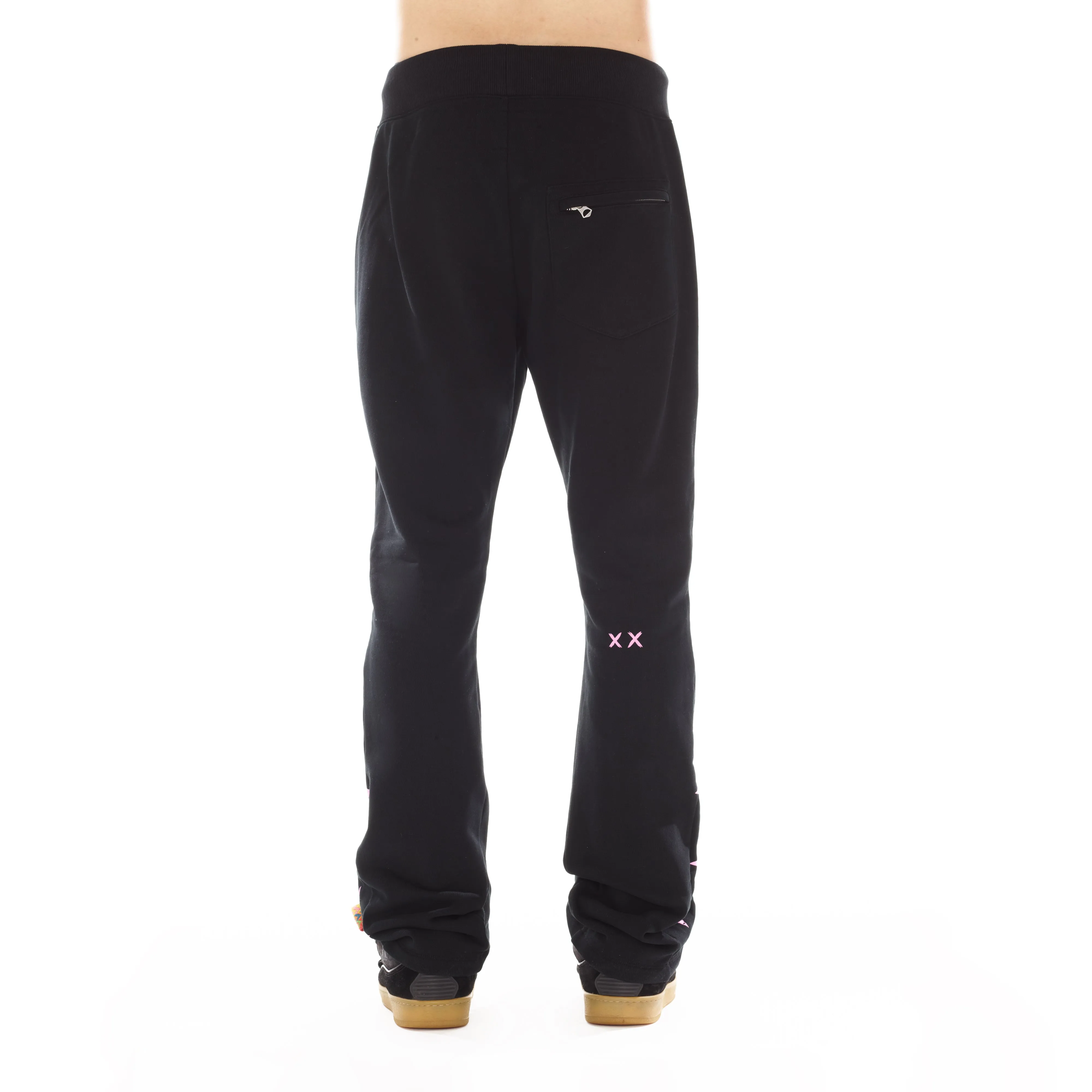 HIPSTER SWEATPANTS "LIFE IS PAIN" IN BLACK