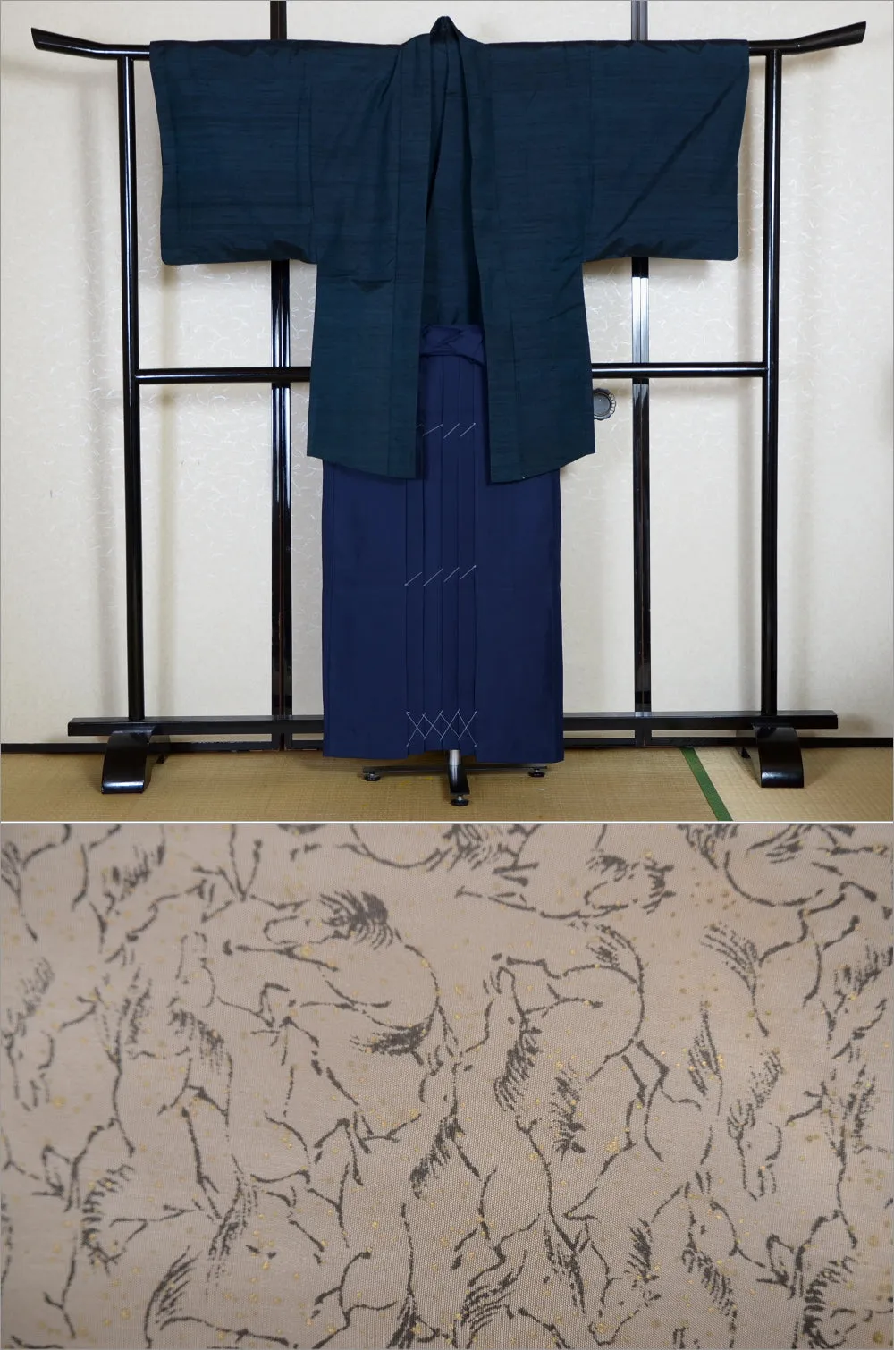 Jacket, kimono, hakama set / JKH #1-118