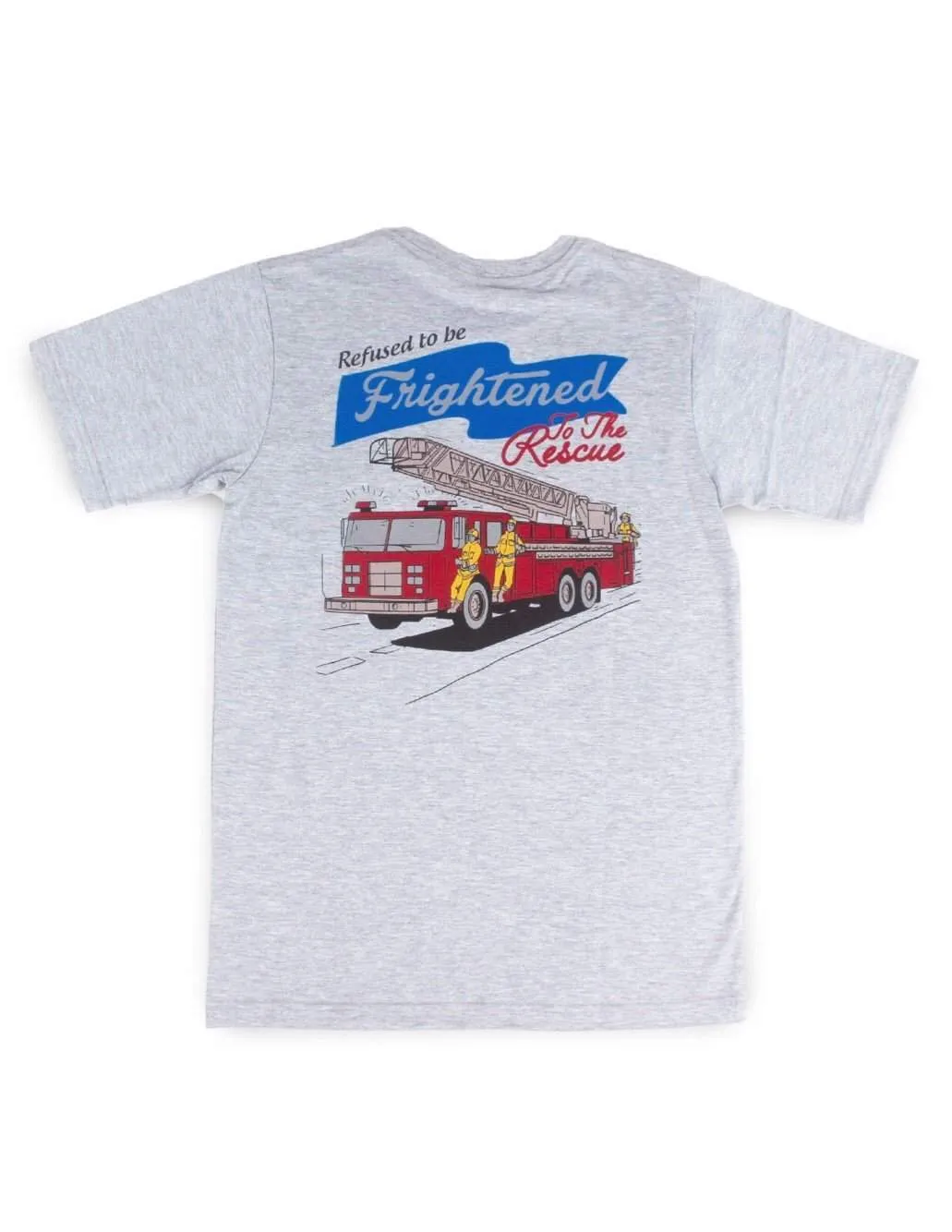 Jackhammer Fire Rescue Truck Tee Grey