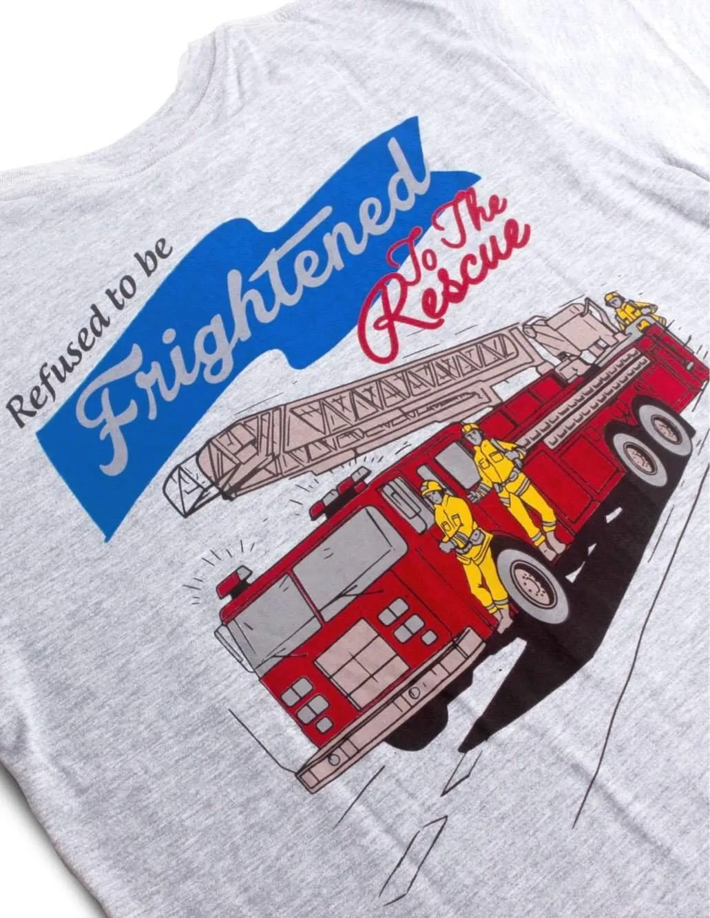 Jackhammer Fire Rescue Truck Tee Grey