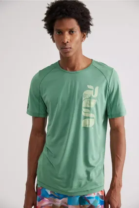 Janji | Run All Day Printed Tee | Men's | Treeline Runner