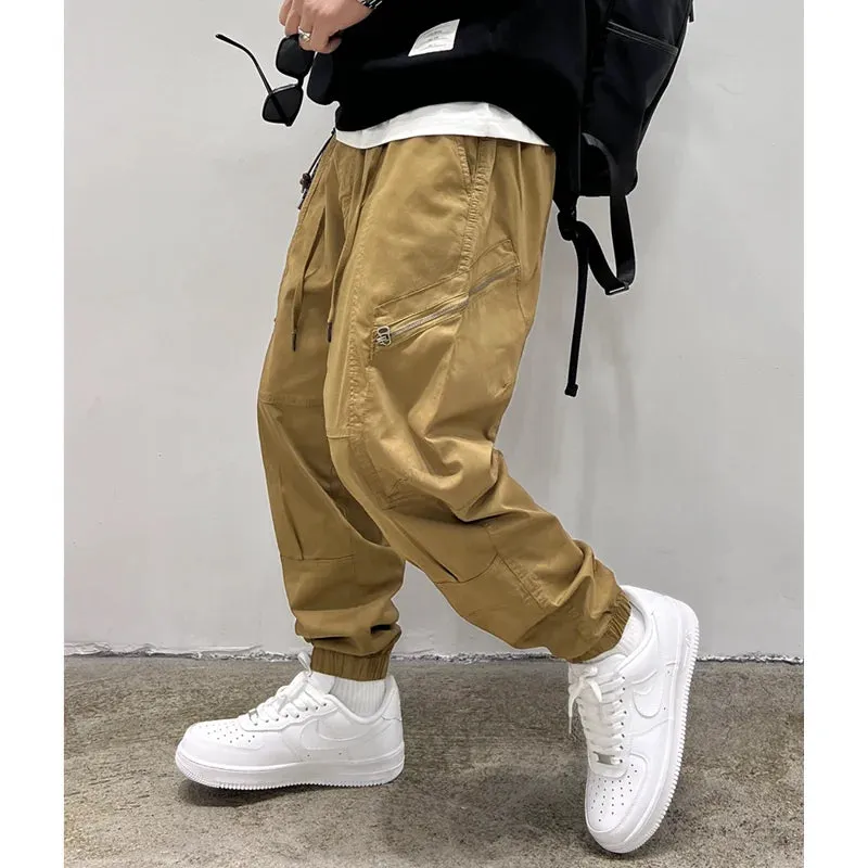 Japanese Streetwear Casual Sports Cargo Pants - High Quality Joggers