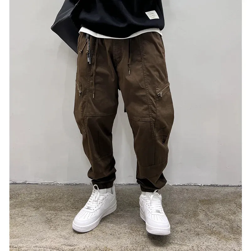 Japanese Streetwear Casual Sports Cargo Pants - High Quality Joggers