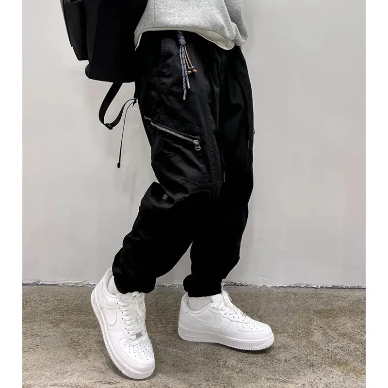 Japanese Streetwear Casual Sports Cargo Pants - High Quality Joggers