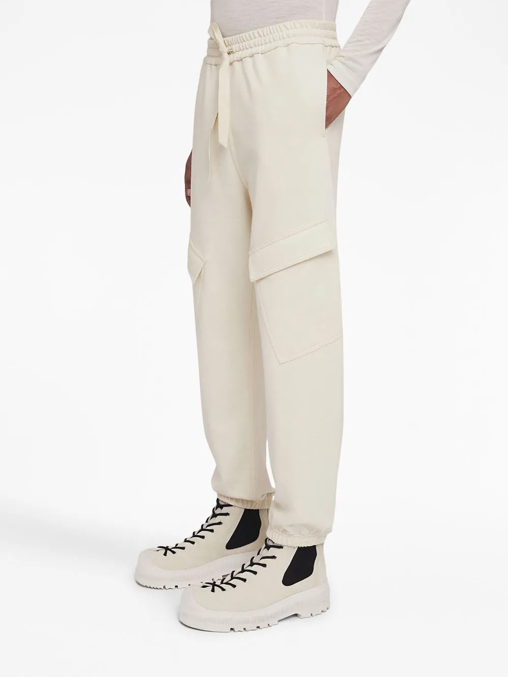 Jil Sander Trousers White