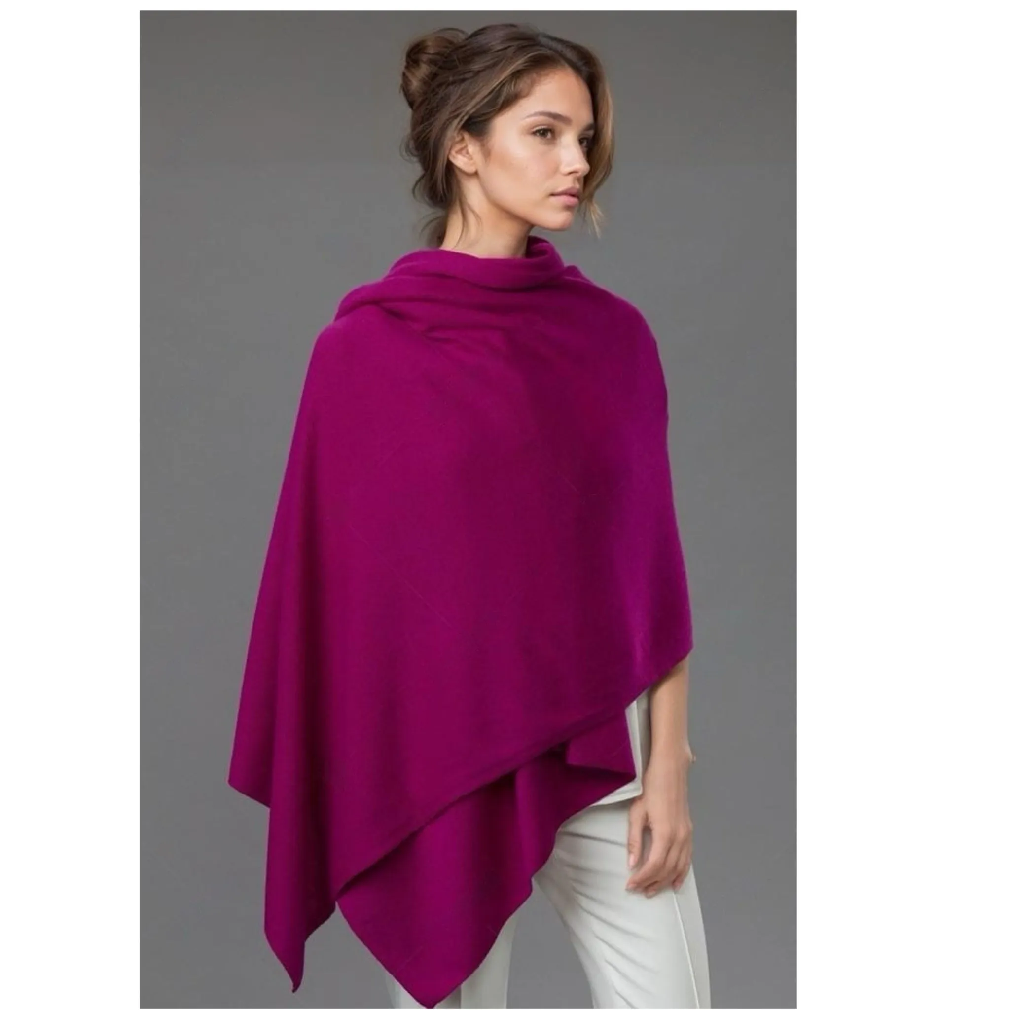 Julian knitted Pure cashmere scarf/ shawl/ Travel wrap-Colours available-Extra Large