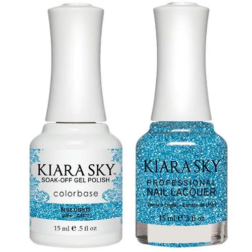 Kiara Sky All-in-One Gel   Polish Duo - 5071 Blue Lights