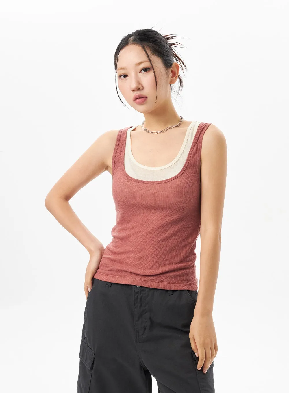 Layered Tank Top CU315