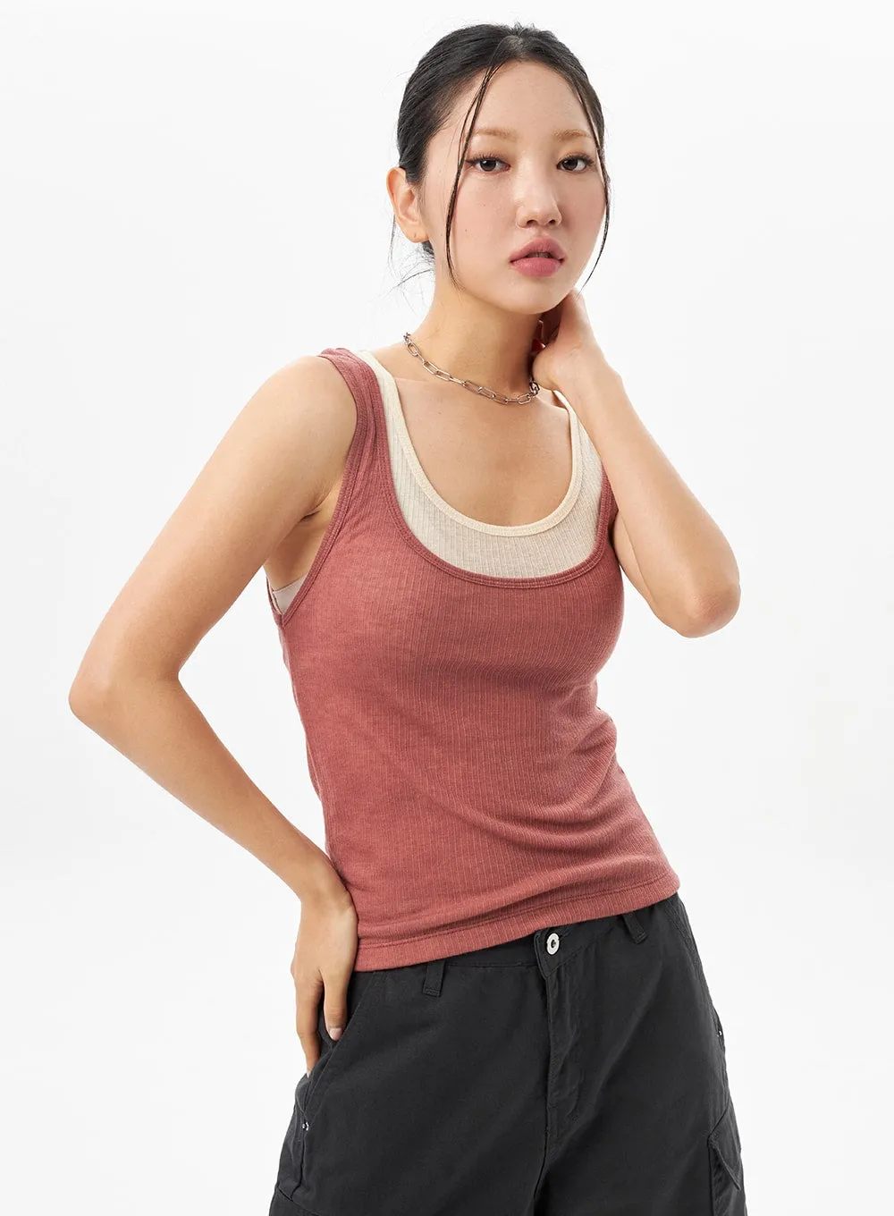 Layered Tank Top CU315