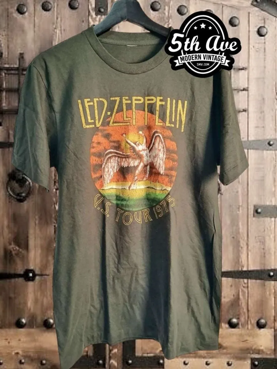 Led Zeppelin US Tour 1975 T-Shirt: A Vintage Rock Masterpiece